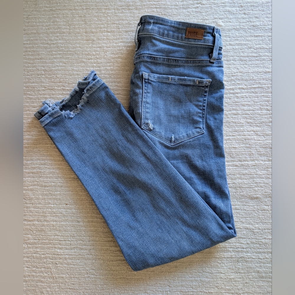 Paige Hoxton Straight Crop Jeans